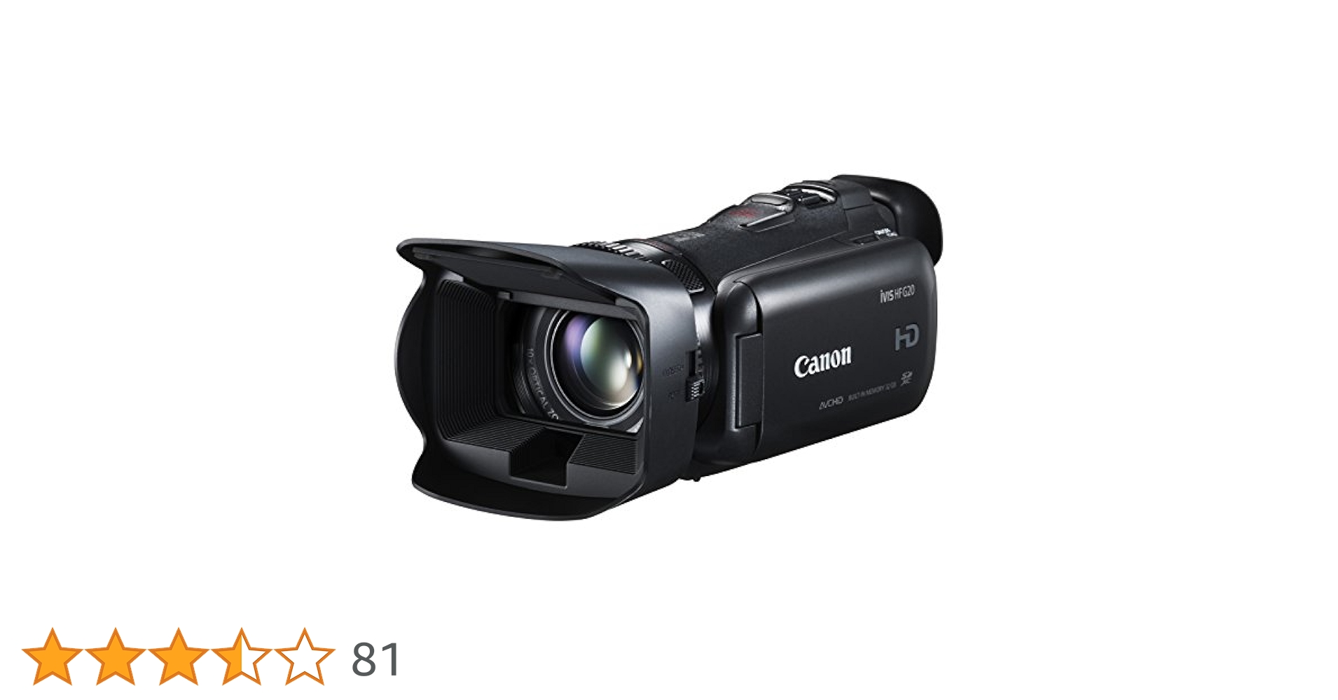 Amazon | Canon デジタルビデオカメラ iVIS HF G20 光学10倍